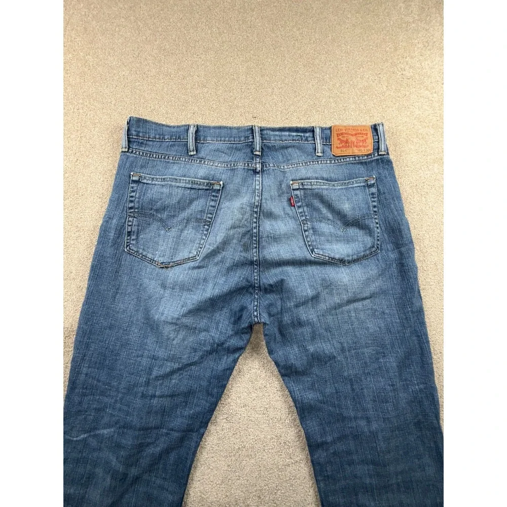Levi's 514 Jeans Mens 40x30 Blue Denim 5 Pockets‎ Straight Leg Mid Rise Outdoor